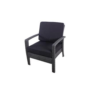 santorini lounge set with side cushions grey