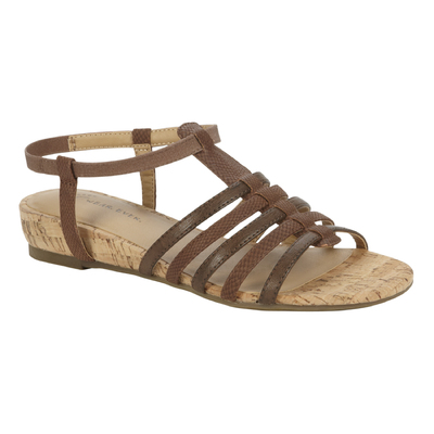 Wear Ever Women's Comfort Gladiator Sandal Golden - Brown