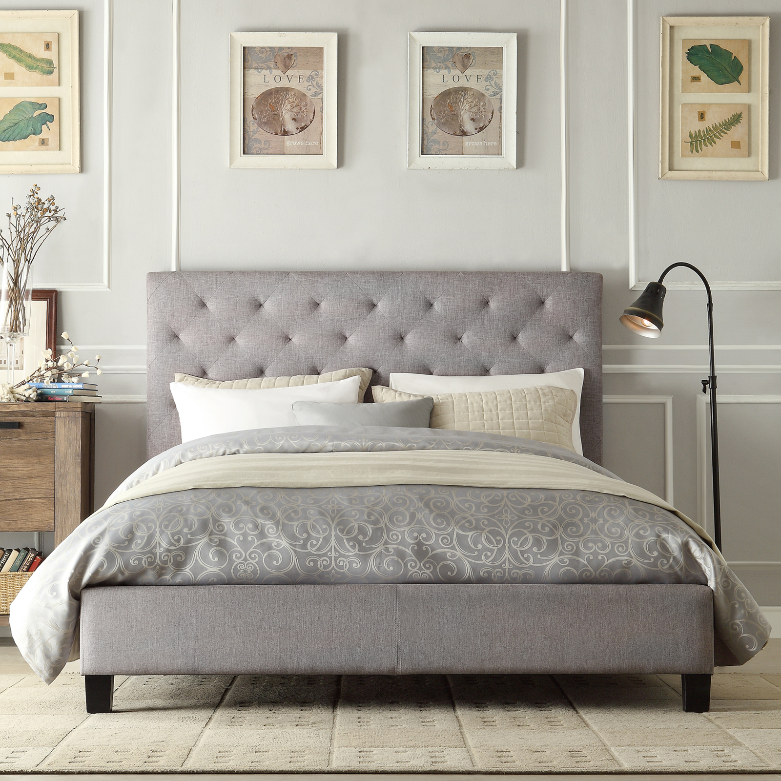 Upholstered Headboard King Bedroom Set Moncler Factory Outletscom