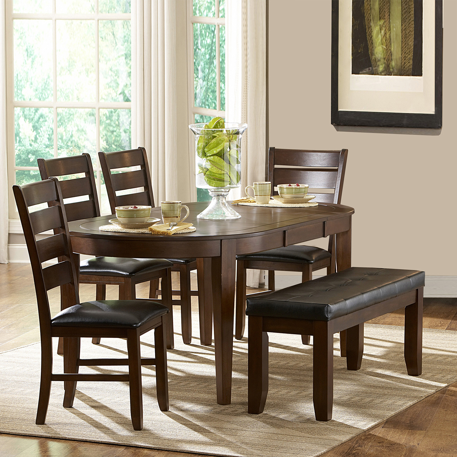 Oxford Creek Albany 6 Piece Oval Shape Dining Set - Home - Furniture