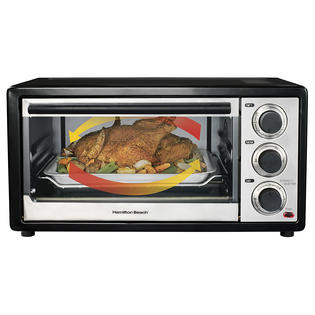 hamilton beach convection 6 convection toaster oven cooks food more ...