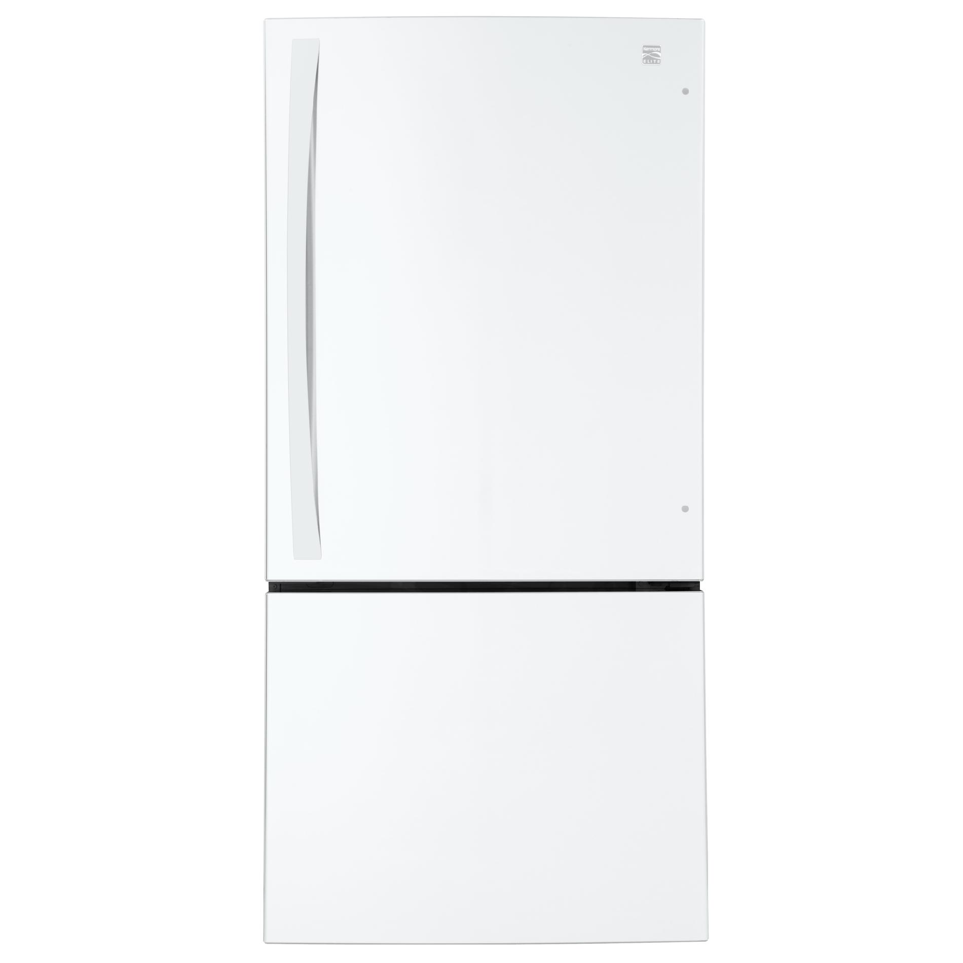 Kenmore Elite 24 Cu. Ft. Bottomfreezer Refrigerator White Tekpad