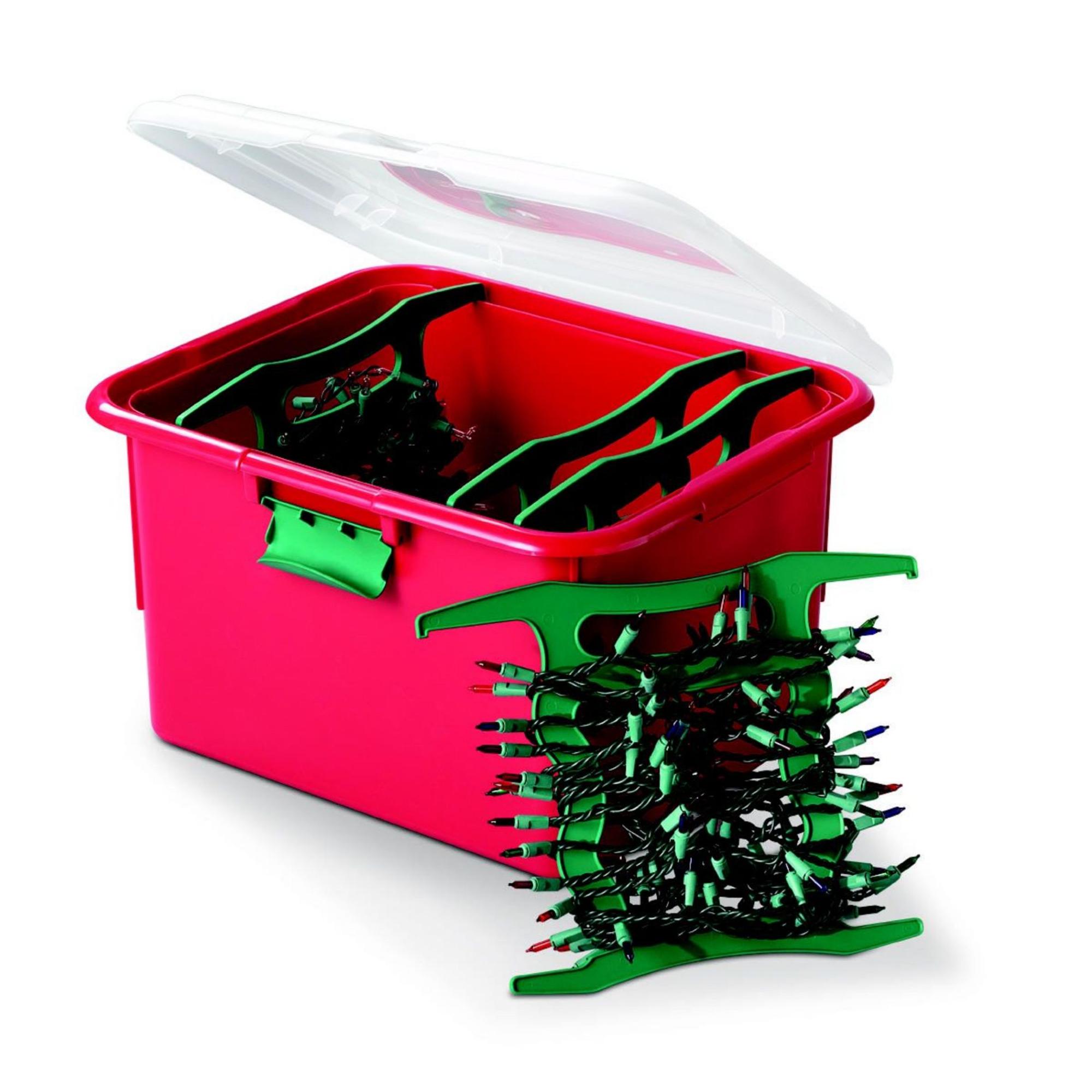 UPC 073527012658 product image for Homz Red Holiday Lighting Storage Box | upcitemdb.com