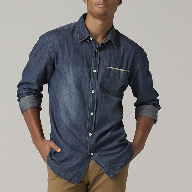 Adam Levine Men's Chambray Shirt