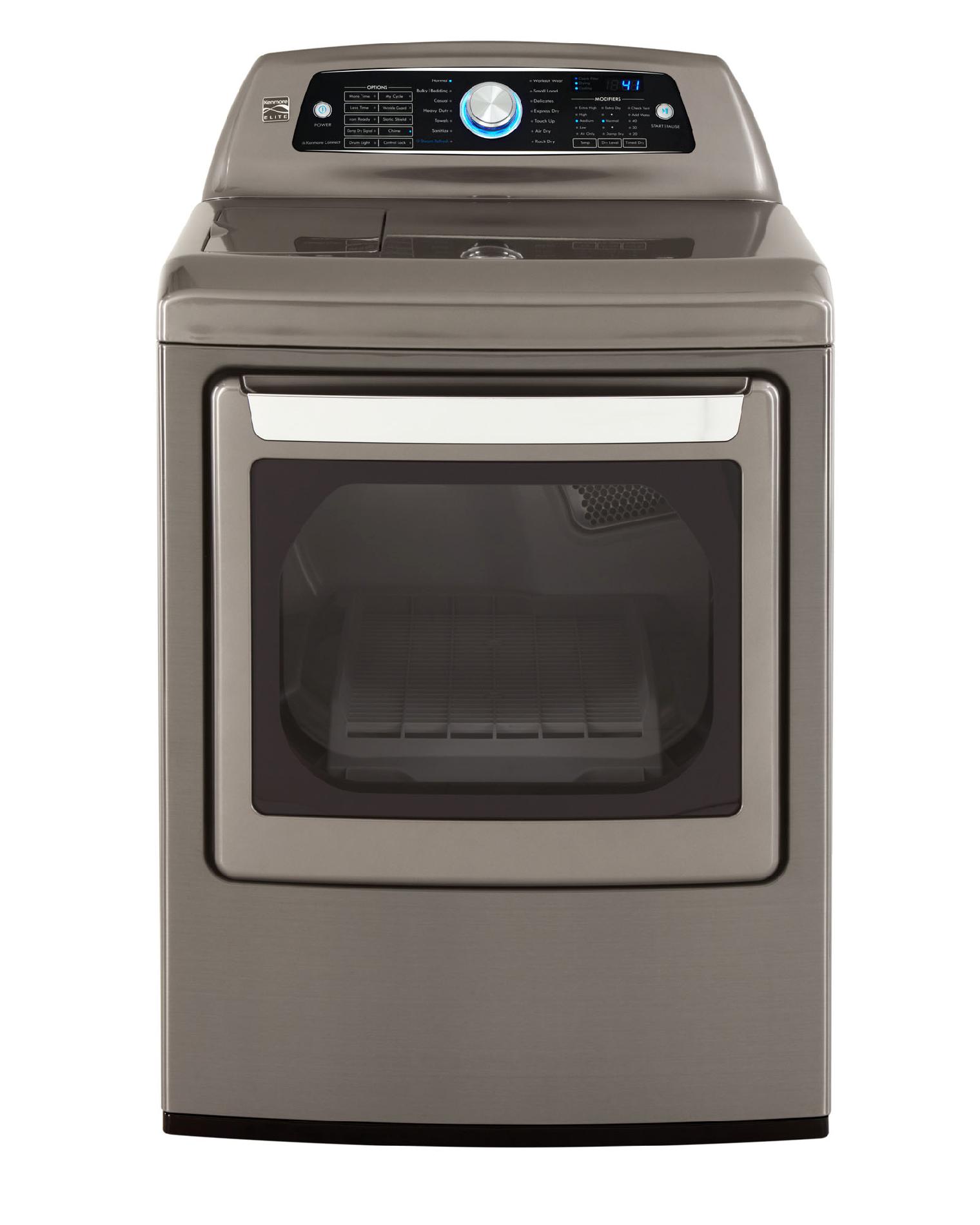 Kenmore Elite 7.3 Cu. Ft. Gas Dryer W/ Steam Metallic Gray Triloo