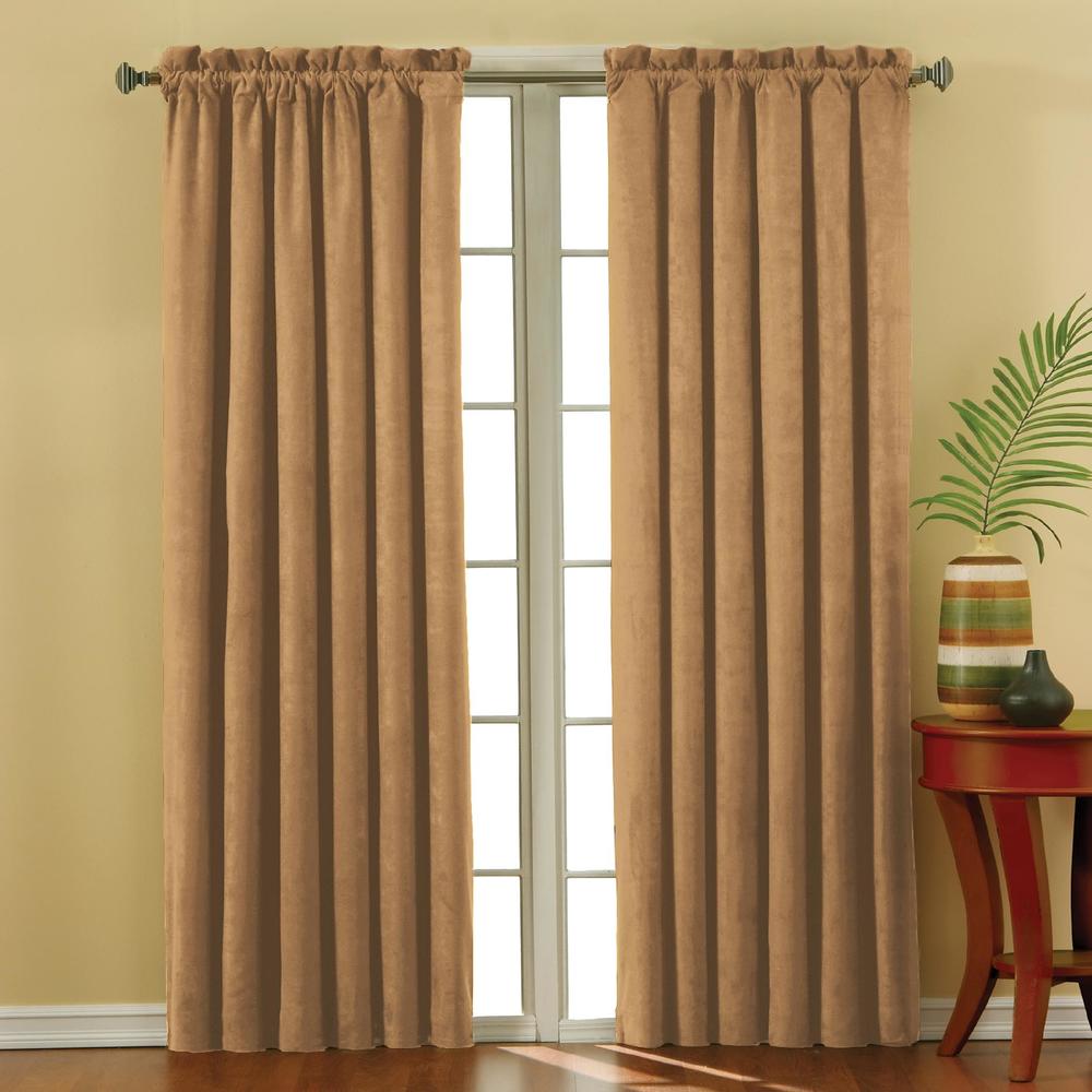 Eclipse Plush Solid Thermal Blackout Window Curtain Panel