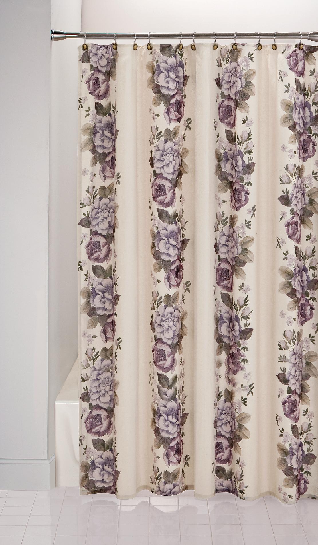 Essential Home Majestic Fabric Shower Curtain