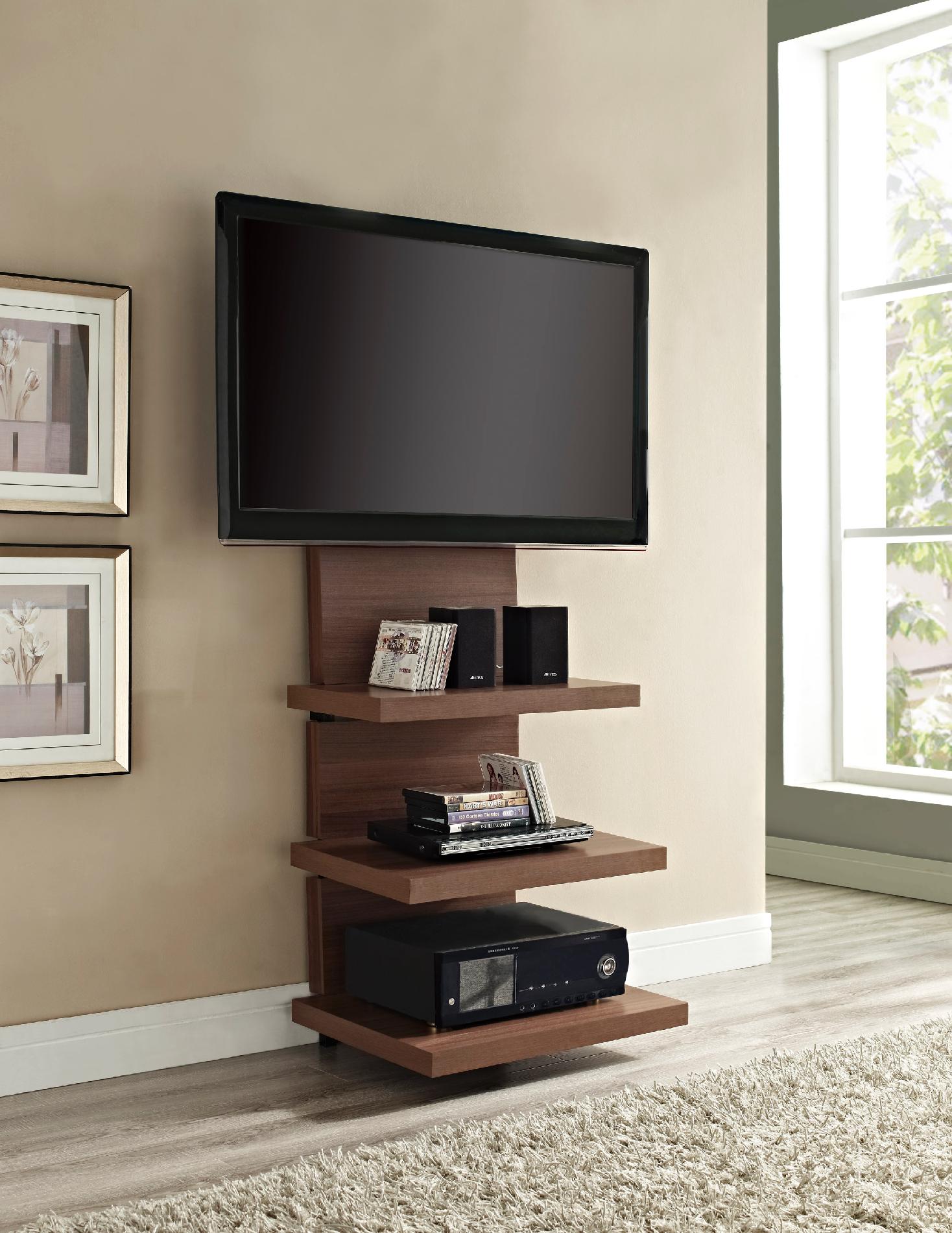 Dorel Elevation Walnut AltraMount TV Stand | Shop Your Way ...
