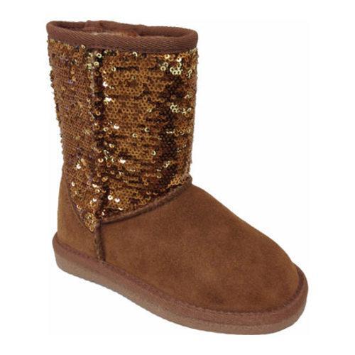 Lamo Girls' Sequin Boot - Chestnut/Gold 1 - (Youth)