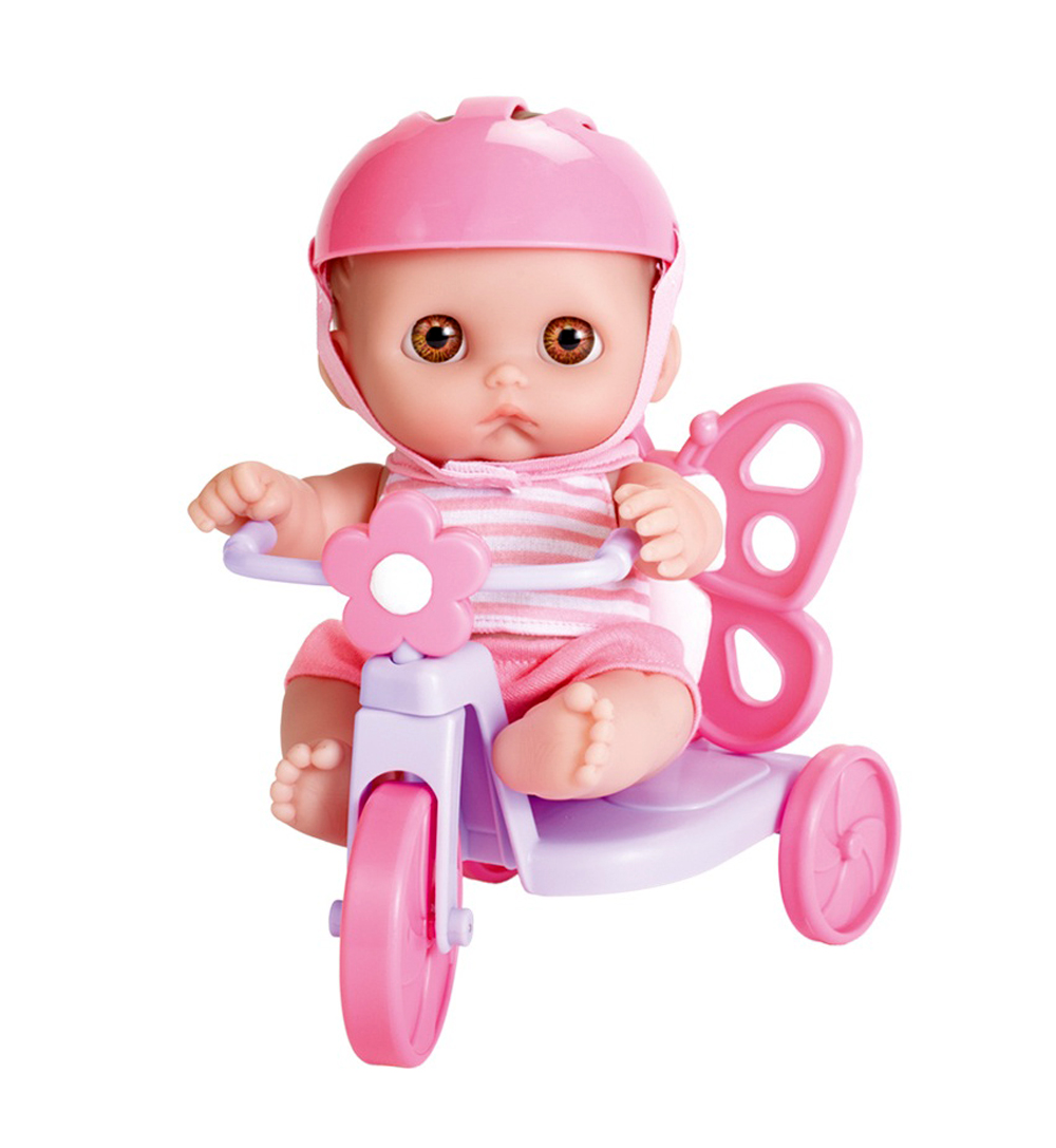 JC Toys 8.5' Lil' Cutesies Doll and Butterfly Tricycle