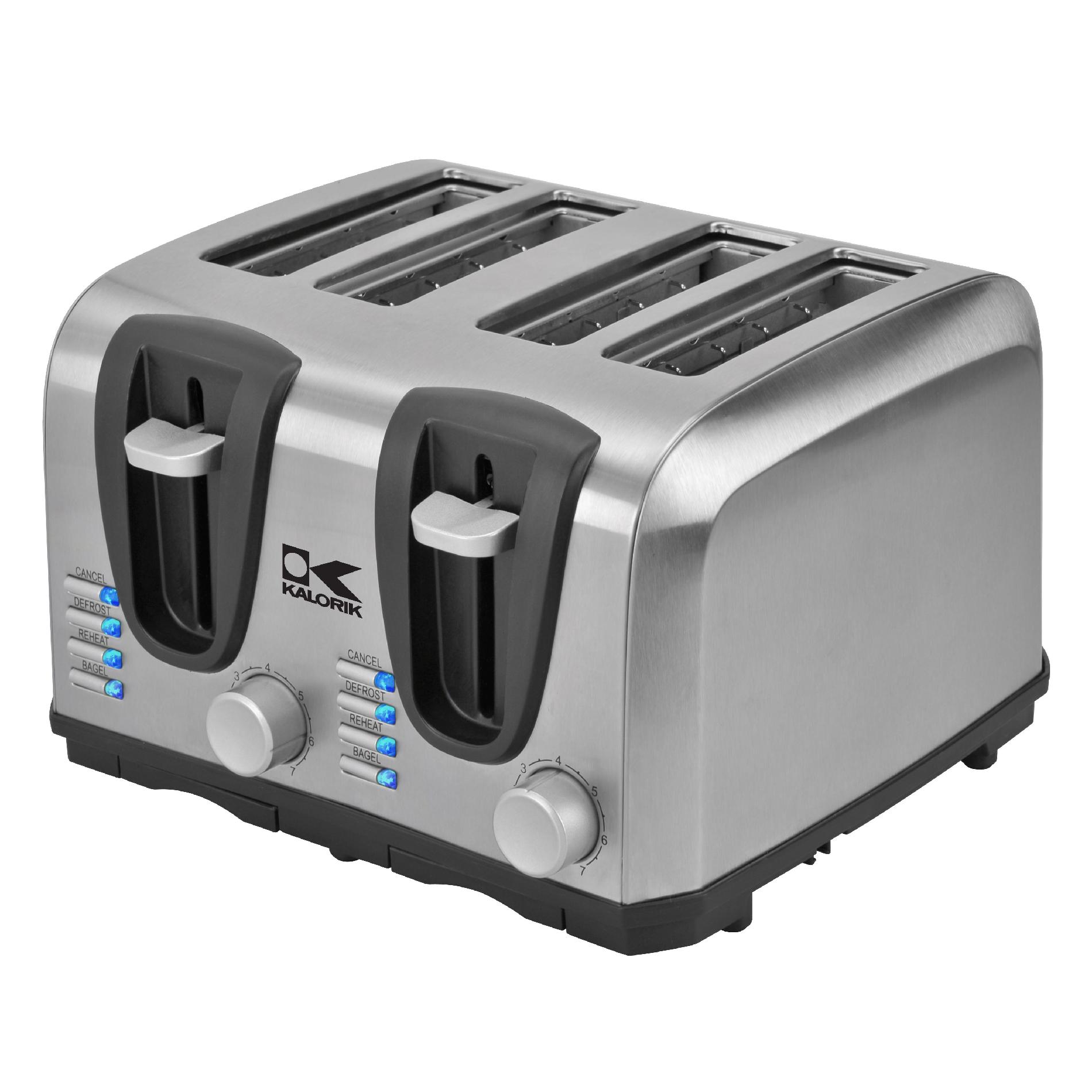 4-Slice Stainless Steel Toaster