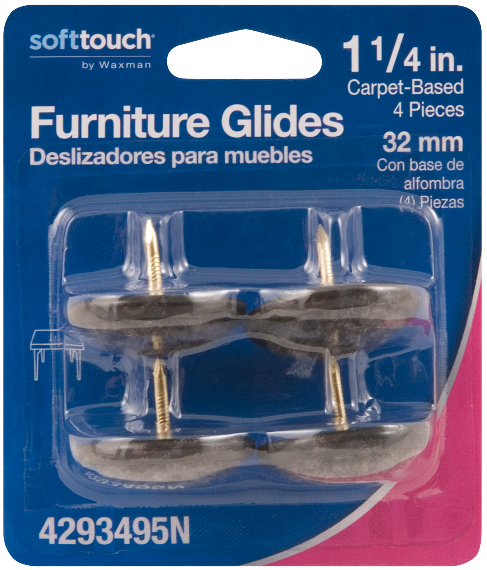 Soft Touch 4293495N Furniture Glides, CarpetBased, 11/4 Inch
