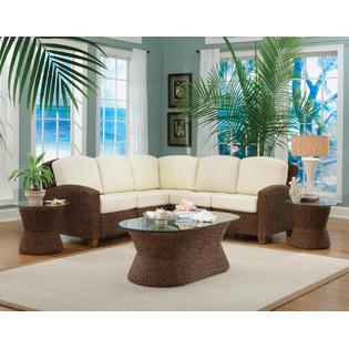 Home Styles Cabana Banana L Shape Sectional Cocoa Finish - For the ...
