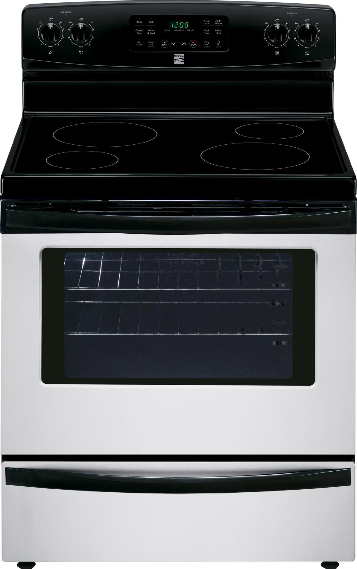 Sears deals on Kenmore 5.4 cu. ft. Electric Range w/Convection Oven 94053