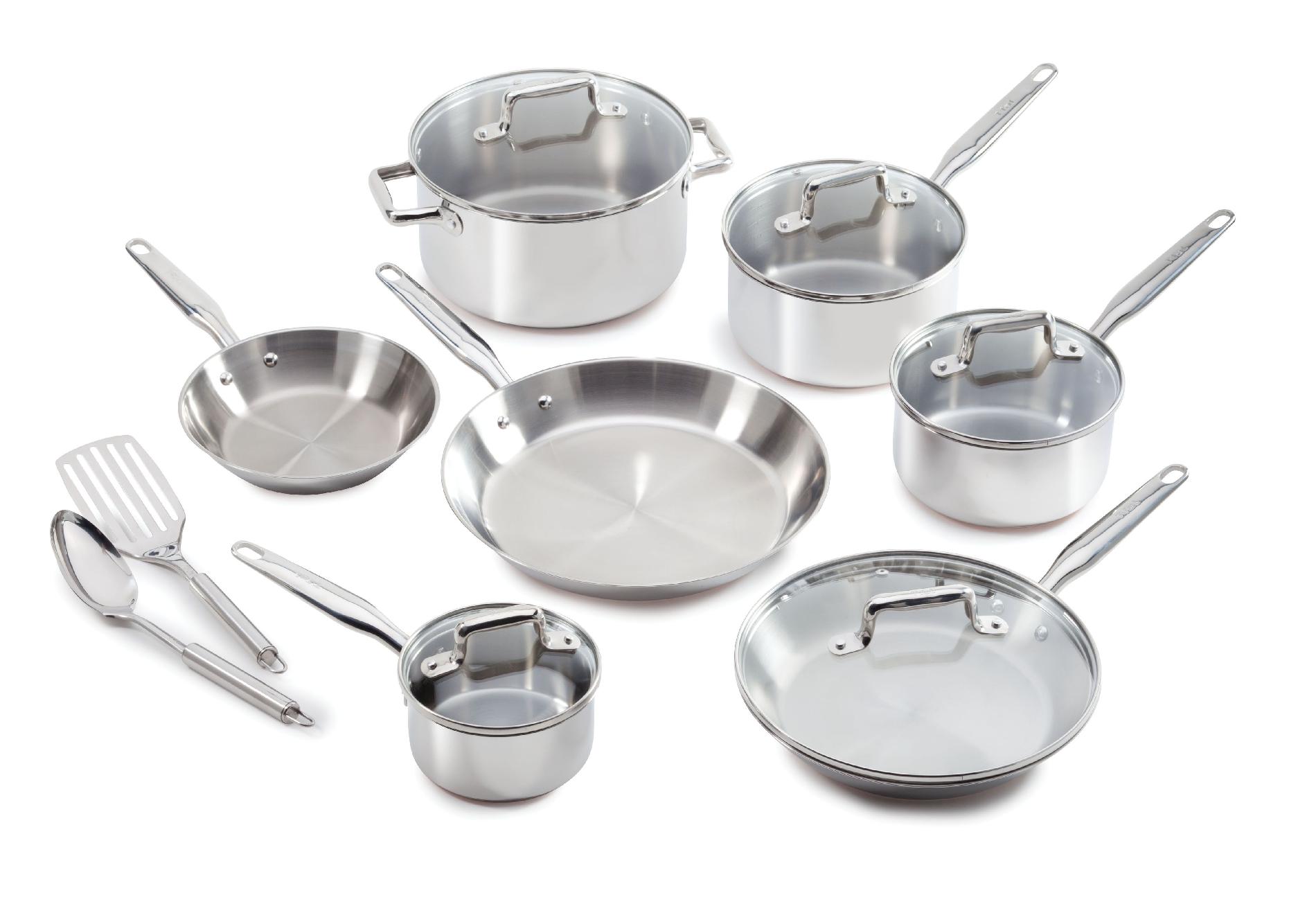 Ultimate Stainless Steel Copper Bottom 12-Piece Set