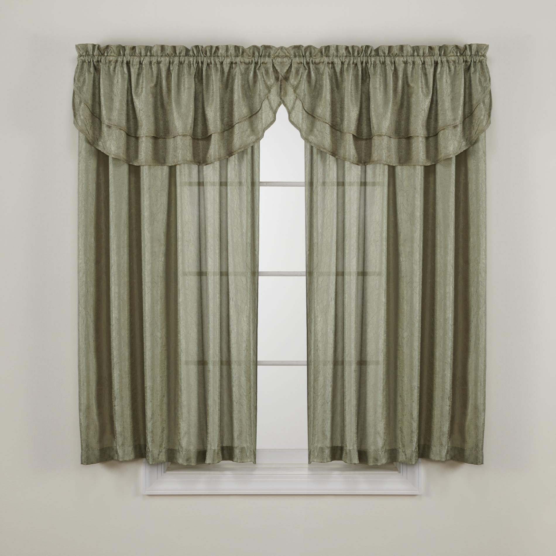 UPC 072000157596 product image for Essential Home Luxury Crushed Faux Silk Window Panel Sage - KMART CORPORATION | upcitemdb.com