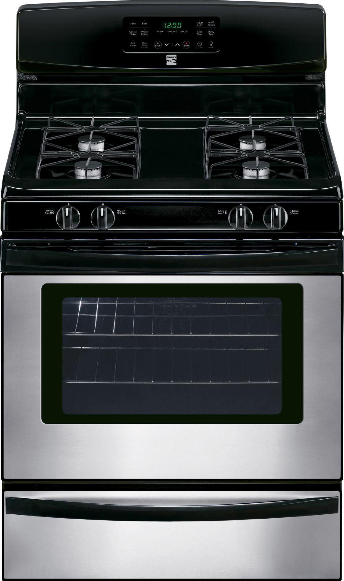 Sears deals on Kenmore 5.0 cu. ft. Gas Range w/ Convection Stainless Steel 74003