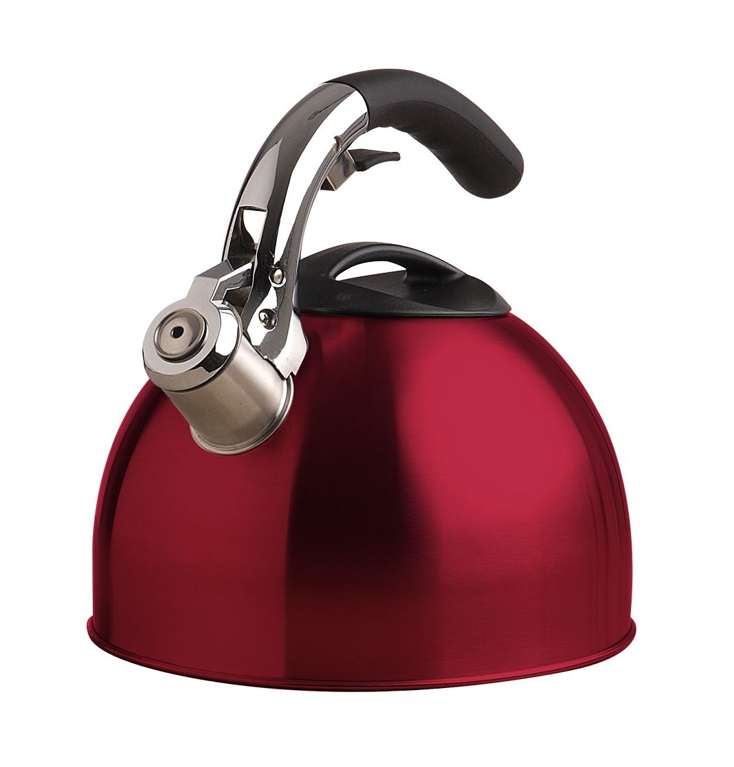 Primula 3QT Soft Grip Whistling Tea Kettle Red