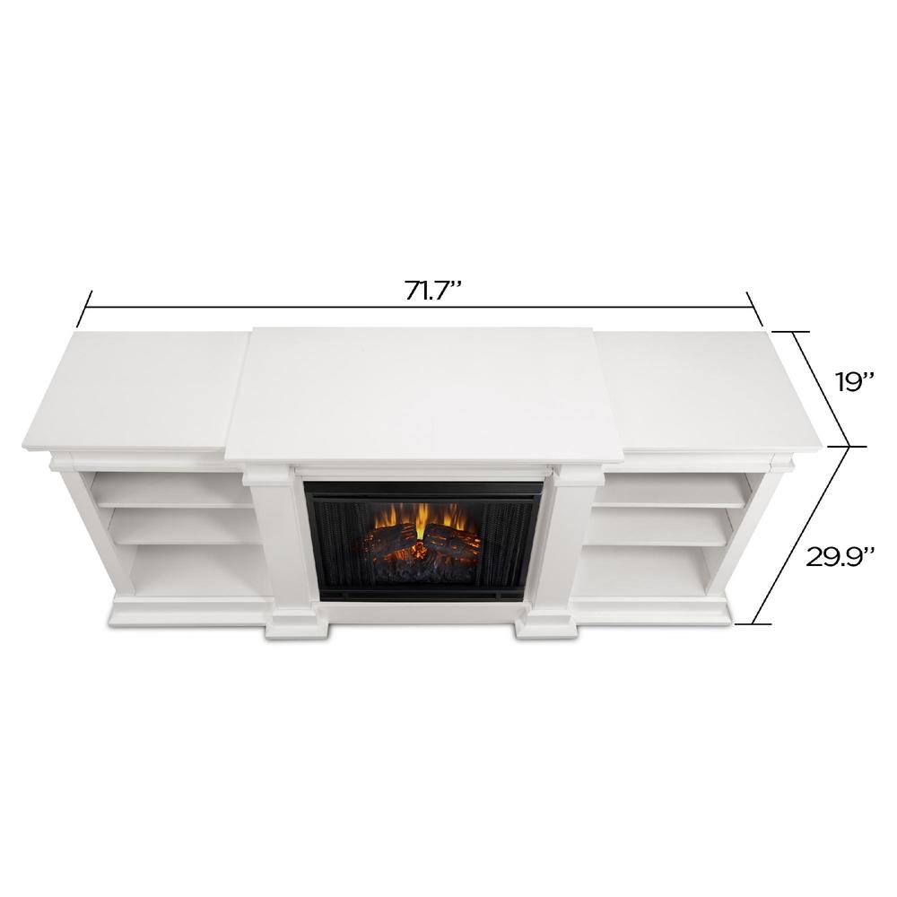 Fresno Electric Fireplace in White 29Hx72Wx19D