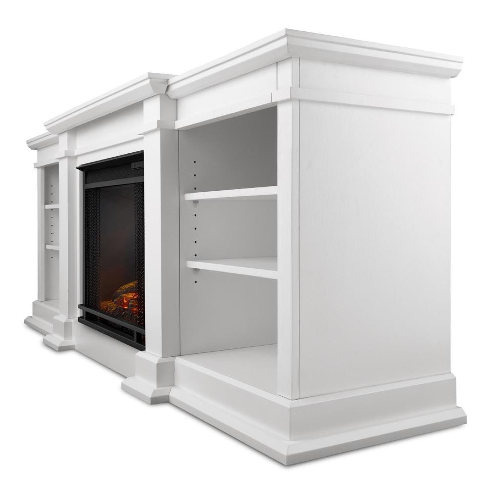 Fresno Electric Fireplace in White 29Hx72Wx19D
