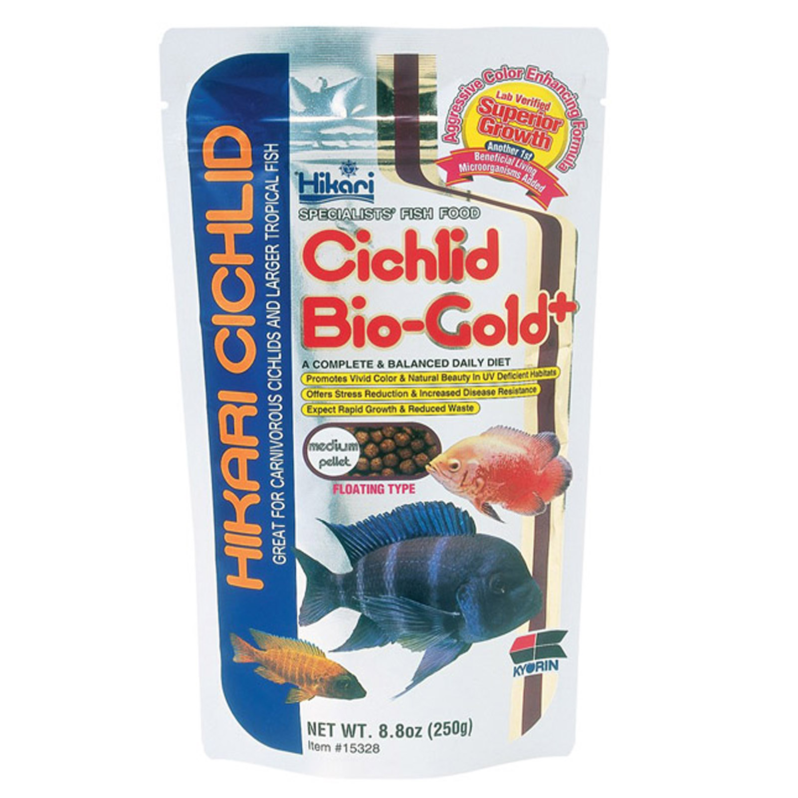 UPC 042055153287 product image for Hikari Usa Inc. Hik Food Cichlid Bio Gold Plus Med 8.8 oz. | upcitemdb.com