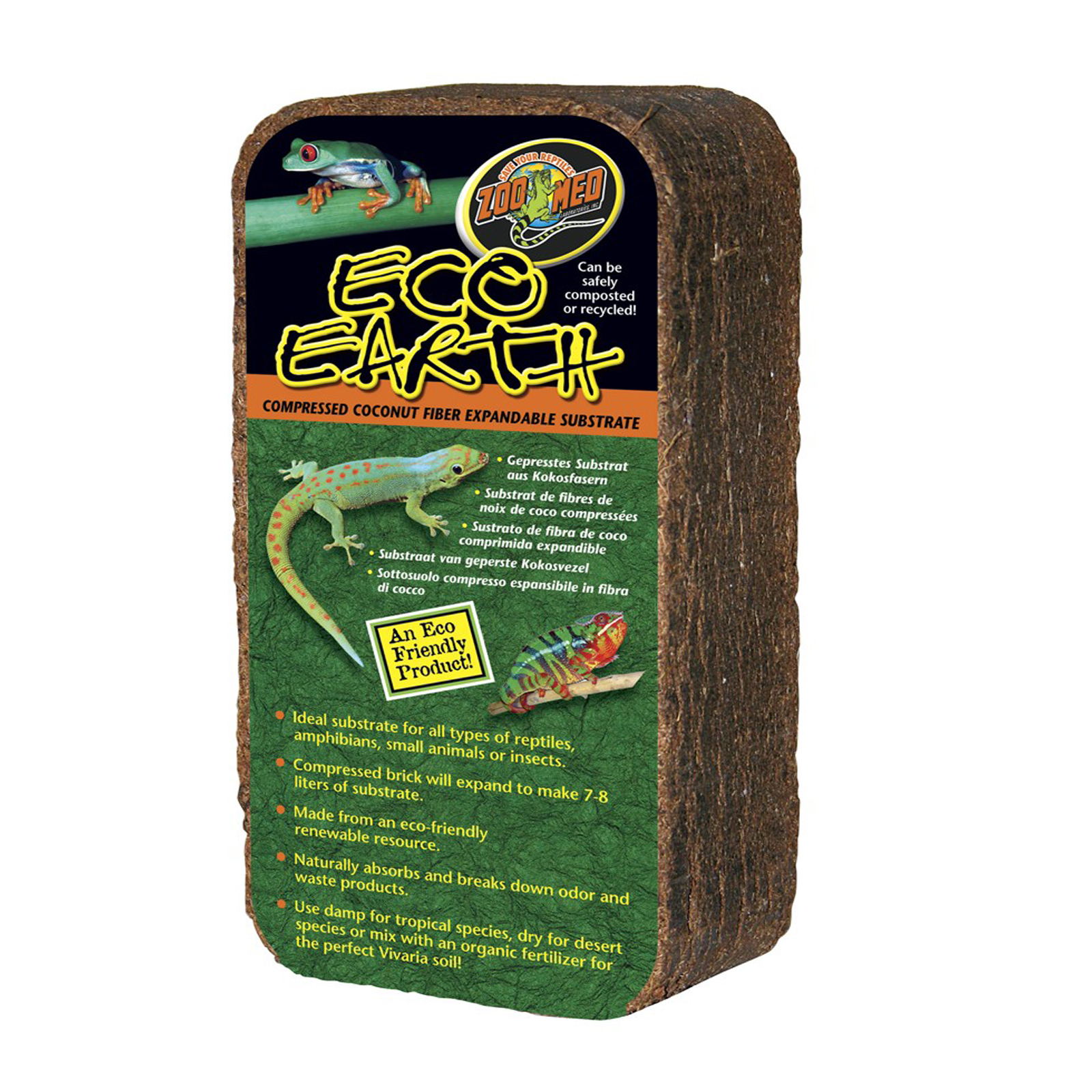 UPC 097612790108 product image for Zoo Med Laboratories Zml Eco Earth Bedding 1 Brick | upcitemdb.com