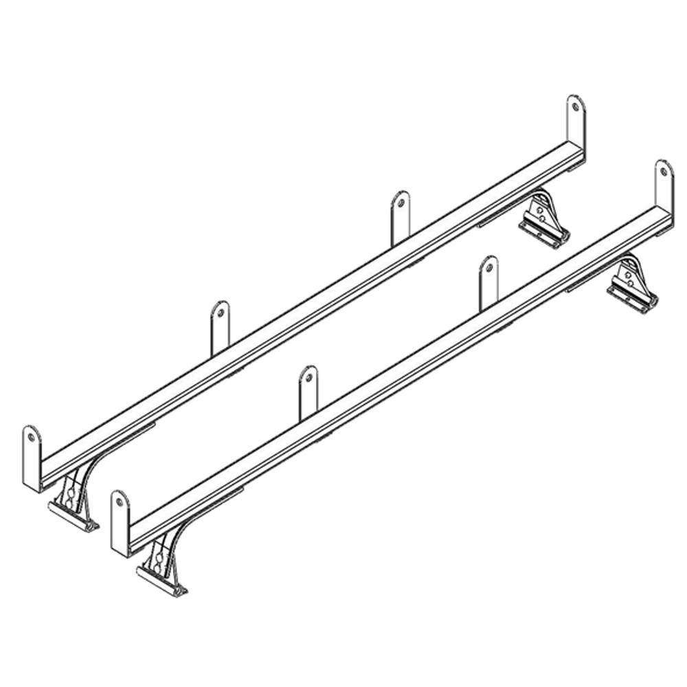 Top Mount 600lb Campershell Aluminum Ladder Rack