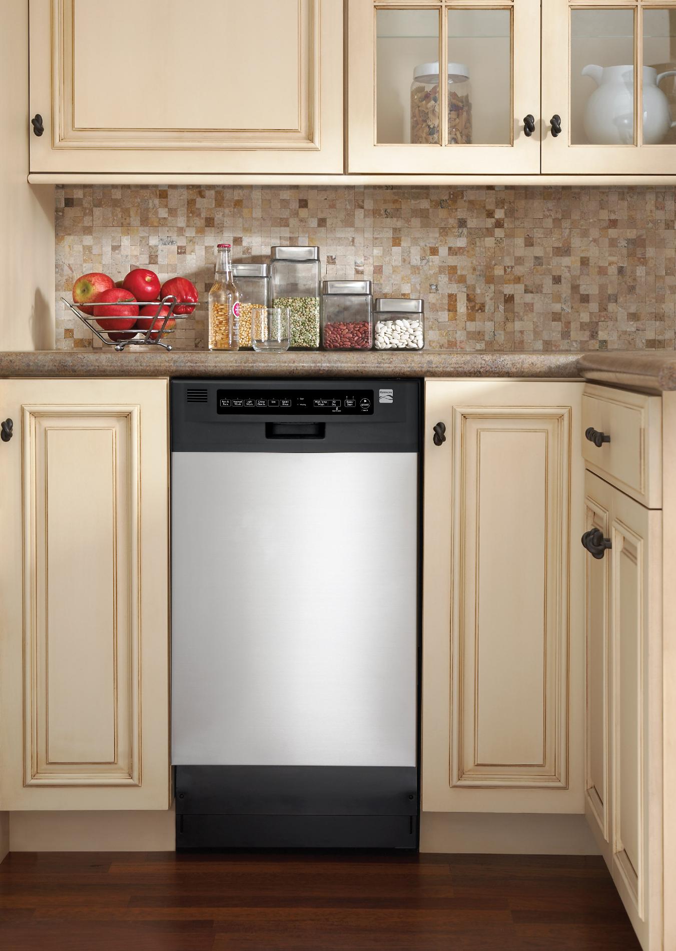 Kenmore 18" Built-In Dishwasher: Compact Cleaning at Sears