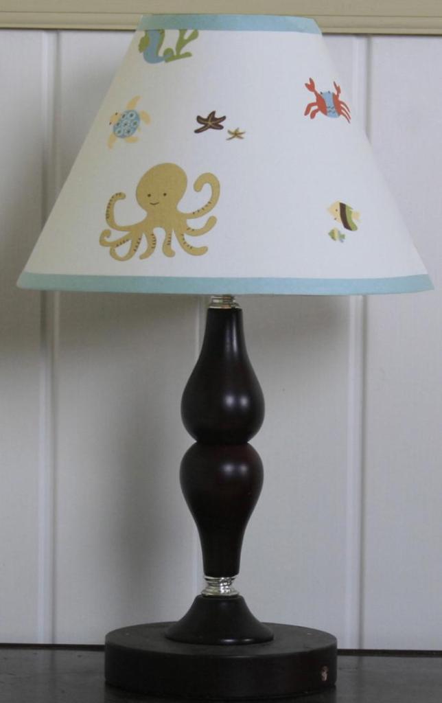 GEENNY Sea World Animals Lamp Shade Baby Nursery Decor Nursery