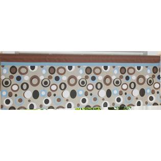 Curtains Ideas brown valance curtains : GEENNY Blue Brown Scribble Window Valance - Baby - Baby Decor ...