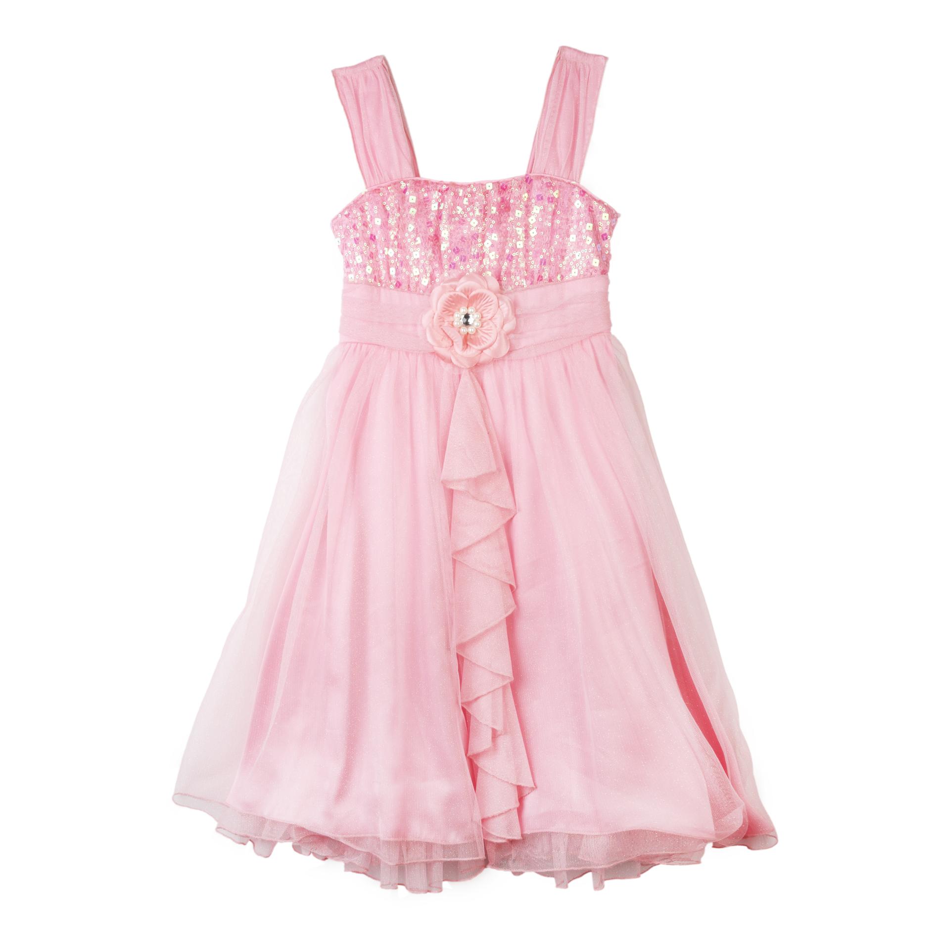 Amy's Closet Girl's Sleeveless Party Dress