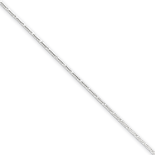 Sterling Silver 1.2mm Diamond-cut Snake Chain Bracelet