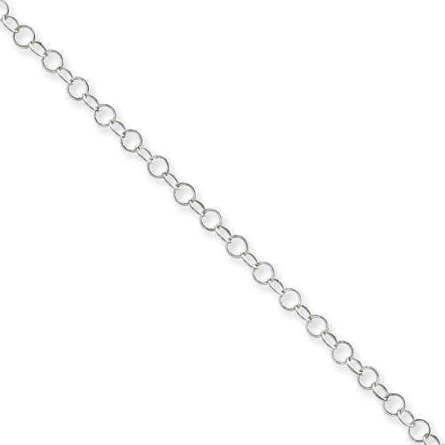 Sterling Silver 3.5mm Fancy Chain Bracelet