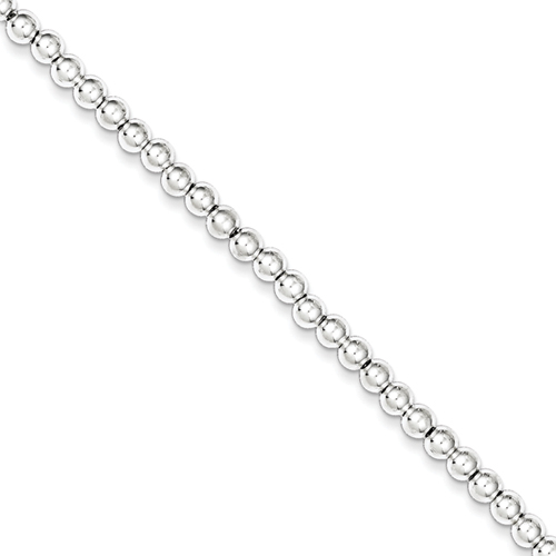 Sterling Silver Bead Childs Bracelet - Children's Jewelry