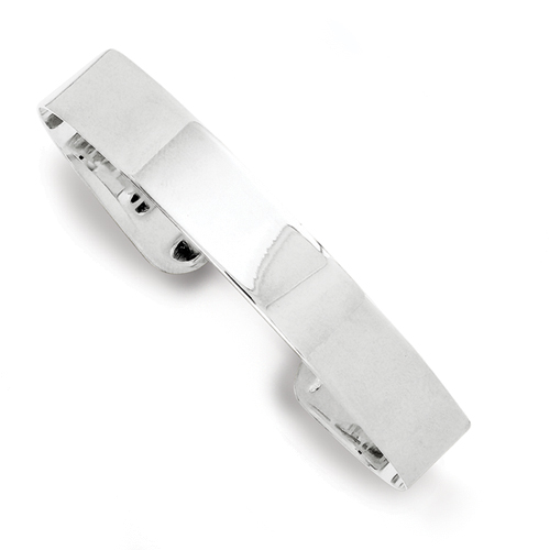 Sterling Silver 10.25mm Fancy Cuff Bangle Bracelet