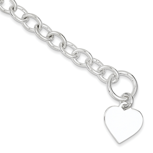 Sterling Silver 7.5 Inch Fancy Link Bracelet