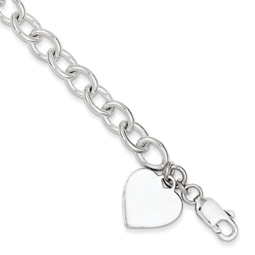 Sterling Silver 7.25 Inch Fancy Link Bracelet
