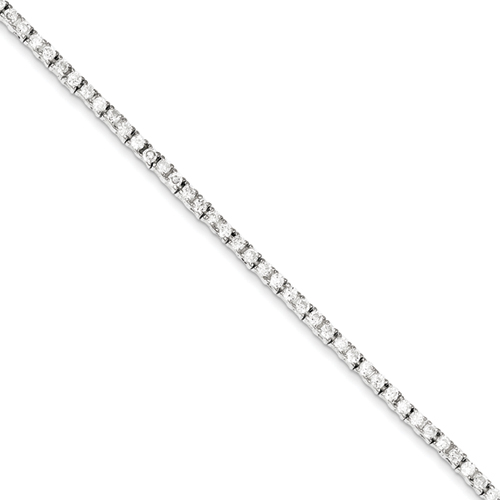 Sterling Silver 7.5 Inch CZ Bracelet