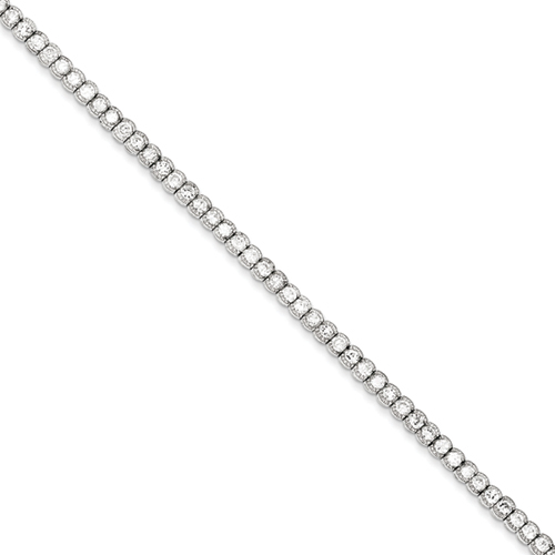 Sterling Silver 7.5 Inch CZ Bracelet