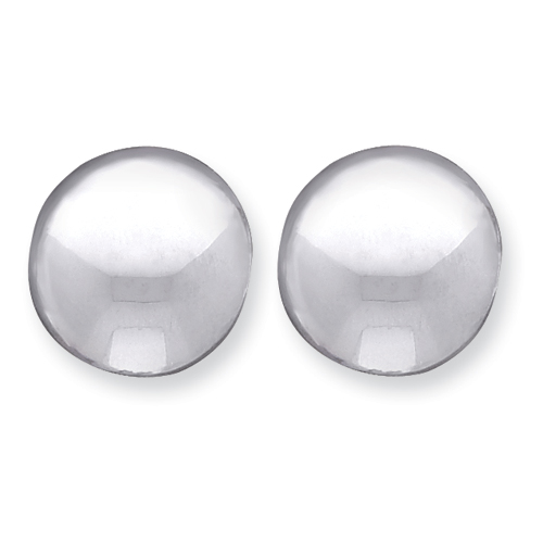 Sterling Silver Non-Pierced Button Earrings
