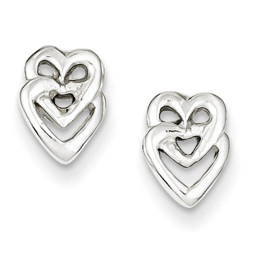 Sterling Silver Heart Mini Earrings
