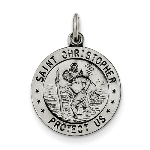 Sterling Silver St. Christopher Medal