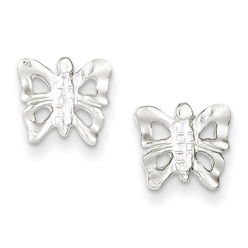 Sterling Silver Butterfly Mini Earrings