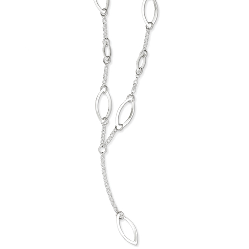 Sterling Silver 16 Inch Fancy Link Chain Necklace