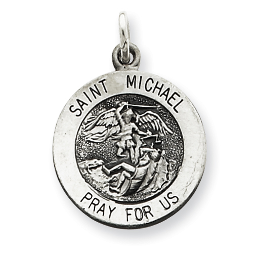 Sterling Silver St. Michael Medal Charm