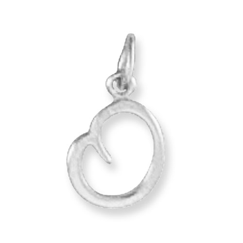 Sterling Silver Initial O Pendant