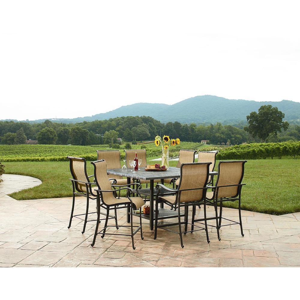 Panorama Outdoor 9 Piece High Dining Patio Set* Limited Availability
