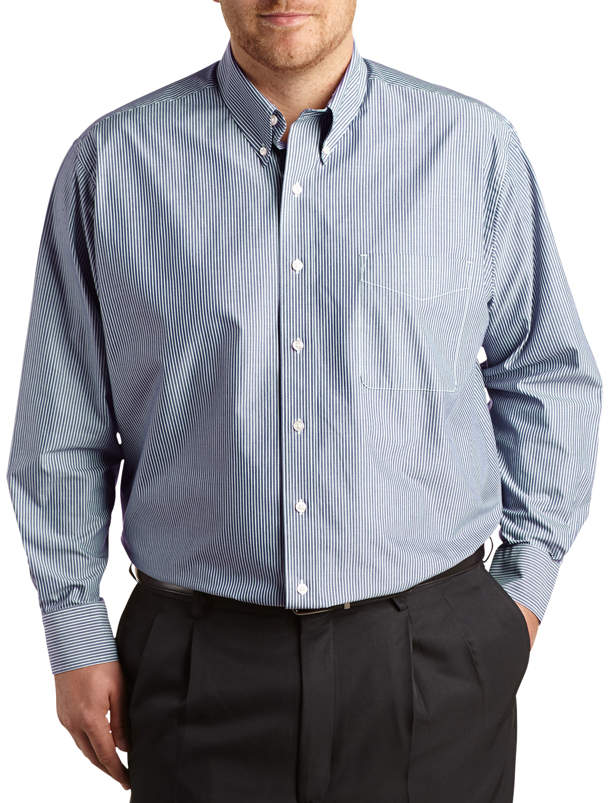 Oak Hill Long-Sleeve Bengal Stripe Sport Shirt