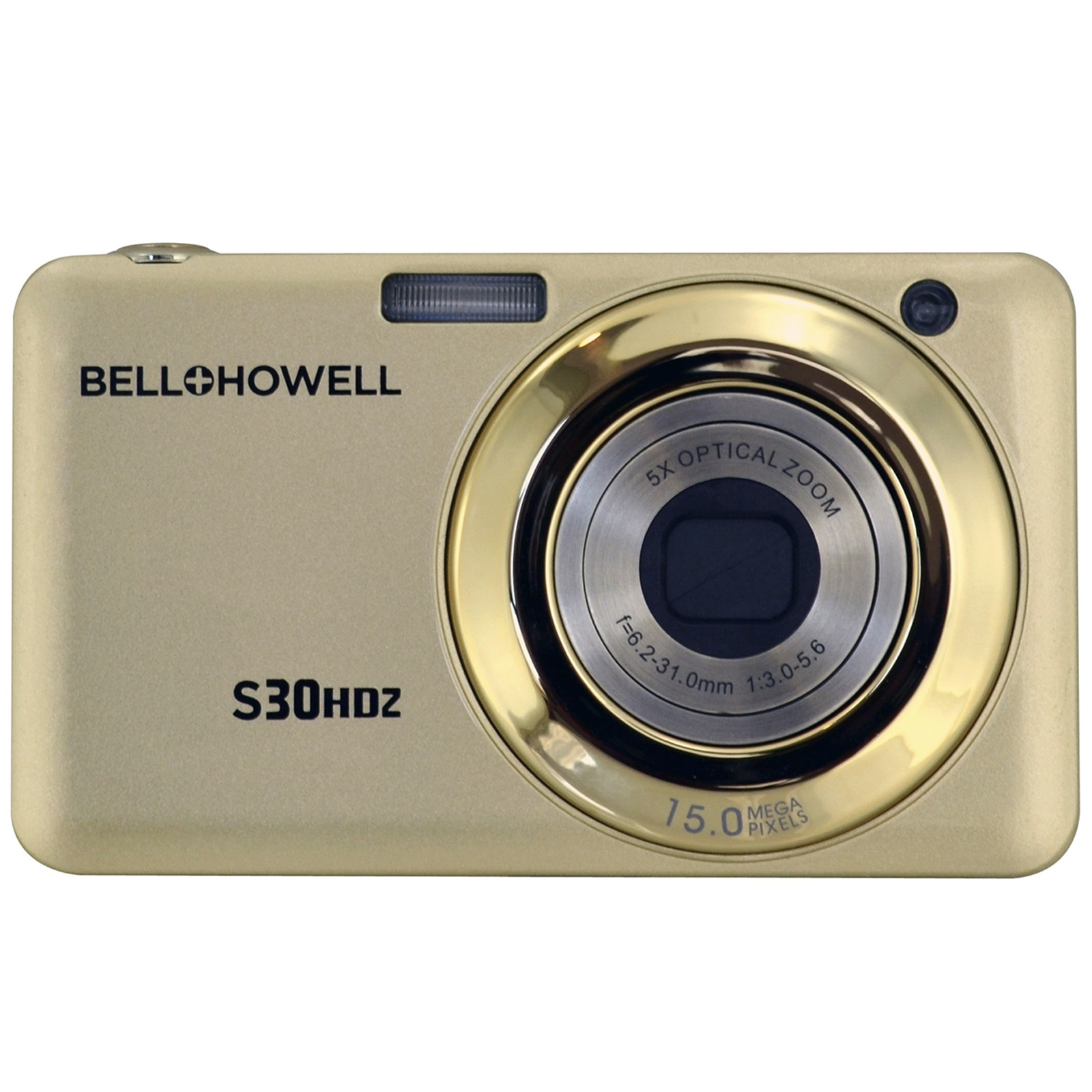 Bell+howell 15MP Digital Camera w/5x Optical Zoom & HD Video (Champagne)