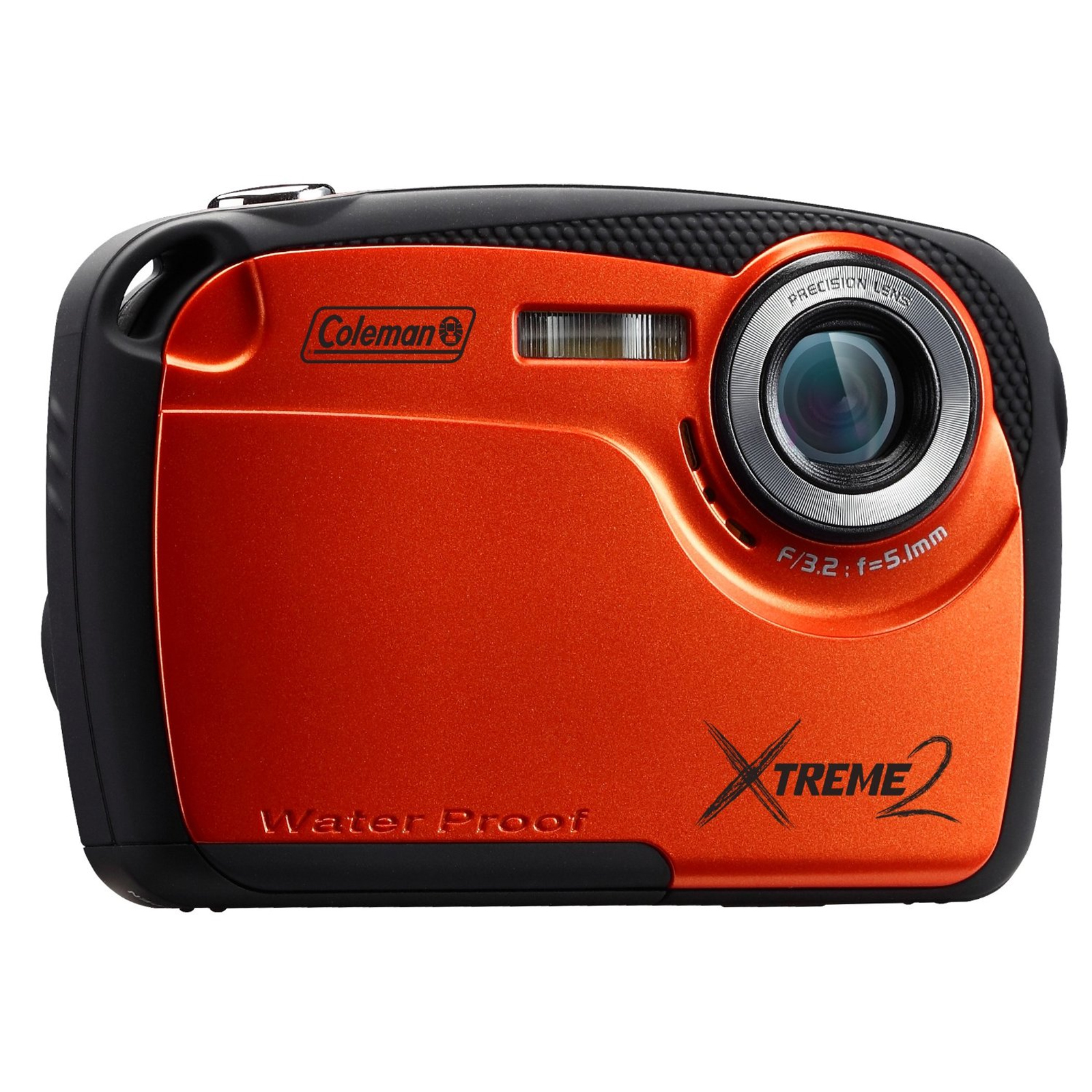 Coleman Xtreme II 16MP Waterproof Digital Camera With 2.5-Inch LCD Screen (Orange)